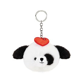 Charm chien coeur rouge - porte clés