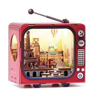 Maquette bois 3d - tv paris