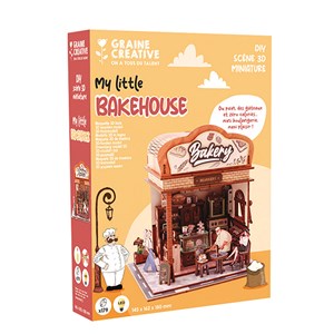 Maquette 3d en bois - vitrine bakehouse