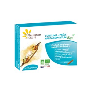 Ampoules confort articulaire - curcuma, harpagophytum, prêle bio