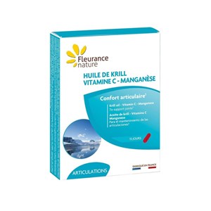 Huile de krill, vitamine c, manganèse - articulations