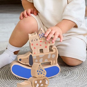 Jouet à empiler en bois little mateys