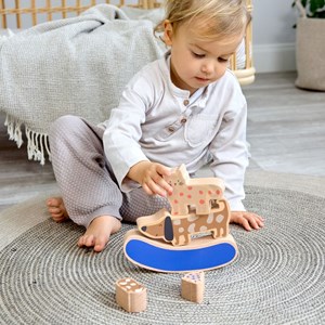 Jouet à empiler en bois little mateys