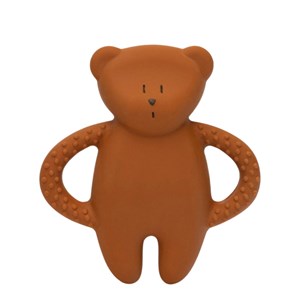 Ourson de dentition en caoutchouc naturel caramel