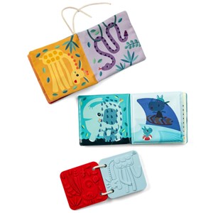 Set de naissance 3 livres sensoriels jungle