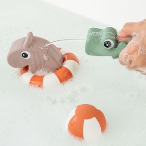 Aspergeur de bain croco vert