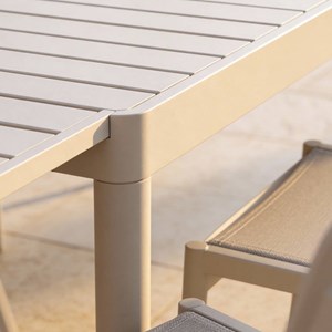 Table de jardin avec allonges