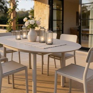 Table de jardin ronde