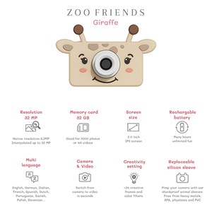 Appareil photo enfant girafe