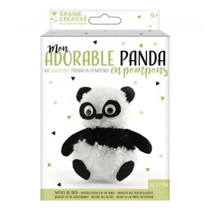 Kit pompons mon adorable panda