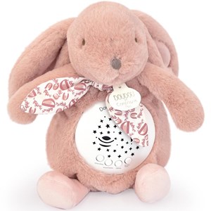 Veilleuse musicale projections d'étoiles rose (24 cm)