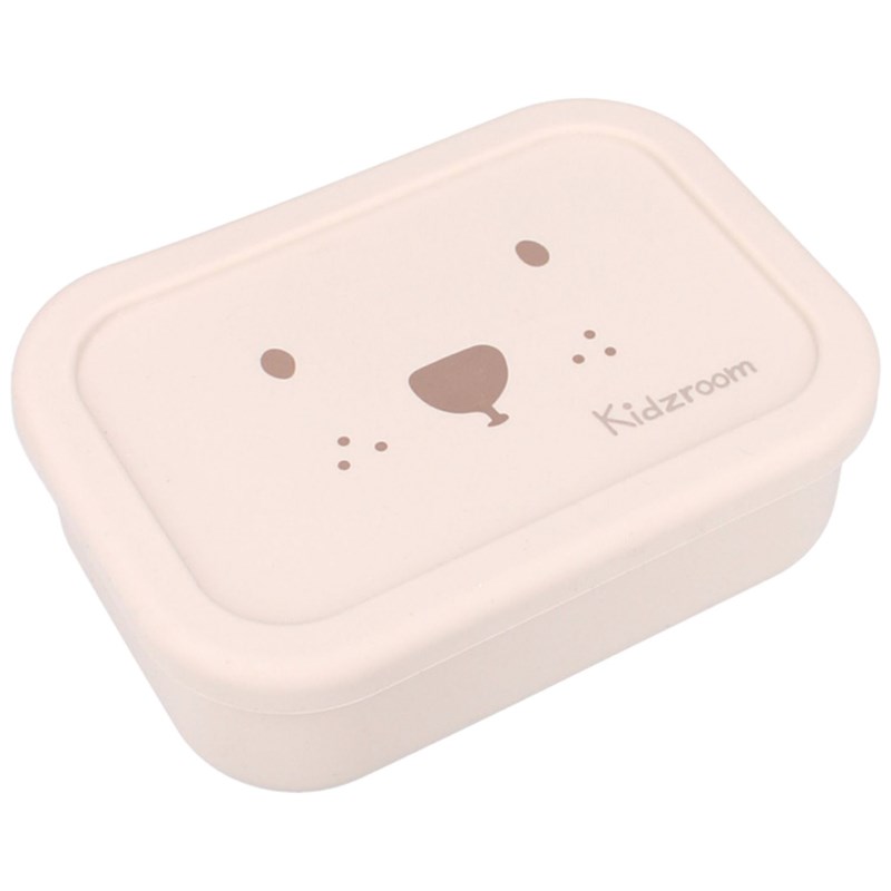 Lunch box 3 compartiments en silicone ourson sable
