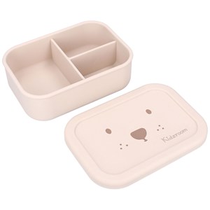Lunch box 3 compartiments en silicone ourson sable
