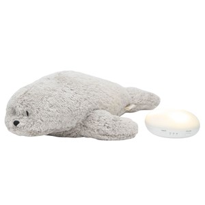 Peluche veilleuse phoque nature bio gris