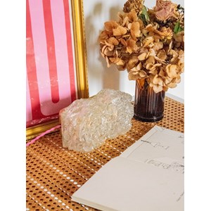 Applique florale rectangulaire en verre n°183