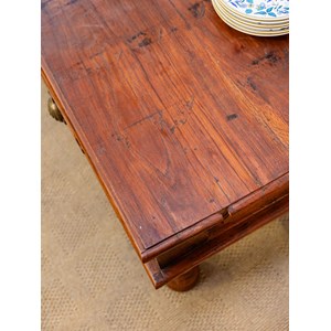 Table basse grand format  en bois exotique n°477