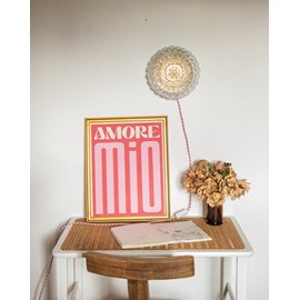 Applique florale dorée en verre n°162