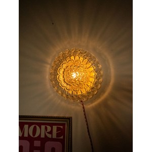 Applique florale dorée en verre n°162