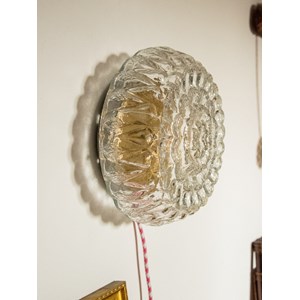 Applique florale dorée en verre n°162