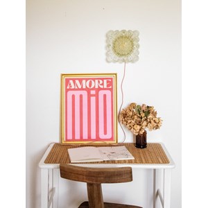 Applique carrée dorée en verre n°180