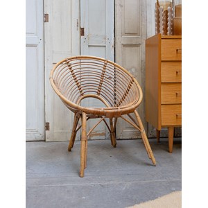 Paire de fauteuils en rotin n°874