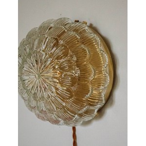 Applique fleur dorée en verre n°175