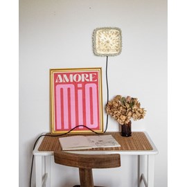 Applique murale carrée en verre n°179