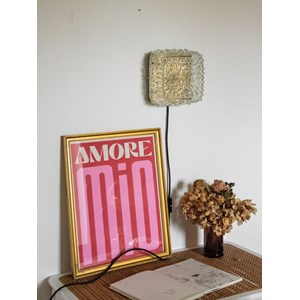 Applique murale carrée en verre n°179