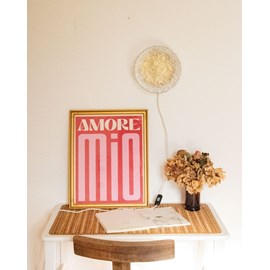 Applique texturée dorée en verre n°163