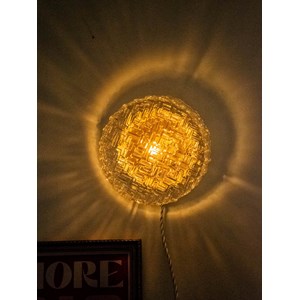 Applique texturée dorée en verre n°163