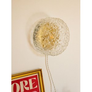 Applique texturée dorée en verre n°163