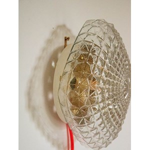 Applique losange en verre et métal n°154