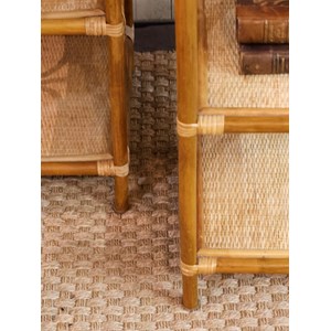 Paire d'étagères en rotin n°722