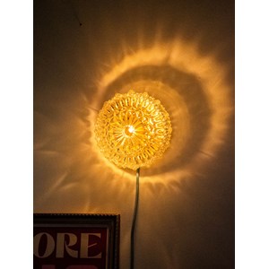 Applique texturée dorée en verre n°164