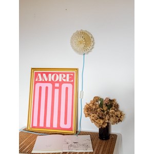 Applique texturée dorée en verre n°164