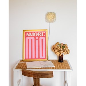 Applique carrée en métal et verre n°181