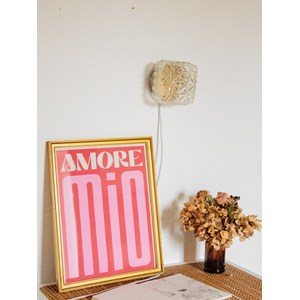 Applique carrée en métal et verre n°181