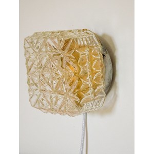 Applique carrée en métal et verre n°181