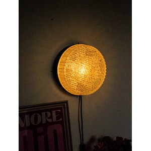 Grande applique ronde en verre n°193