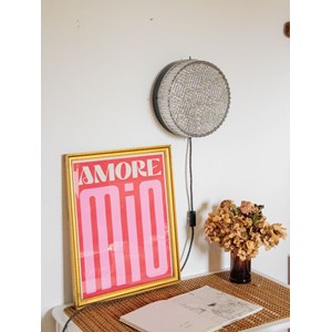 Grande applique ronde en verre n°193