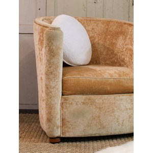 Paire de fauteuils en velours art déco n°873