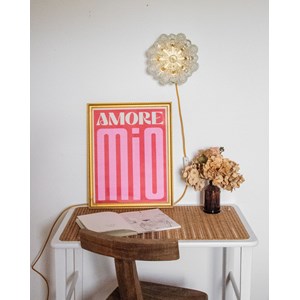 Applique cuivrée en verre n°159