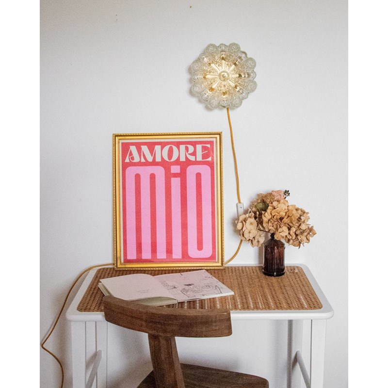 Applique cuivrée en verre n°159