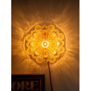 Applique cuivrée en verre n°159