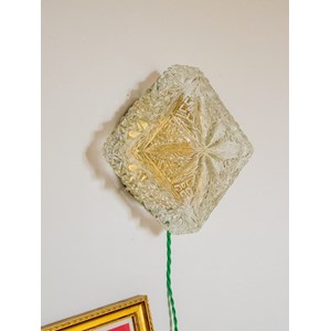 Applique losange en verre et métal n°168