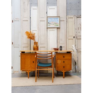 Bureau scandinave en bois clair n°559