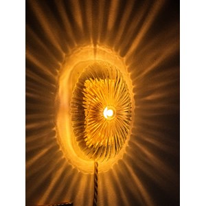 Applique demi-lune fine en verre n°173