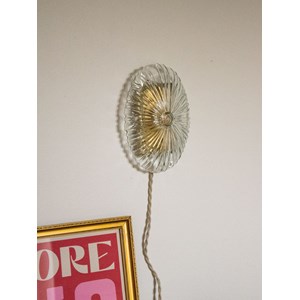 Applique demi-lune fine en verre n°173