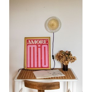 Applique ronde texturée en verre n°161