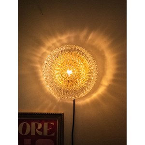 Applique ronde texturée en verre n°161